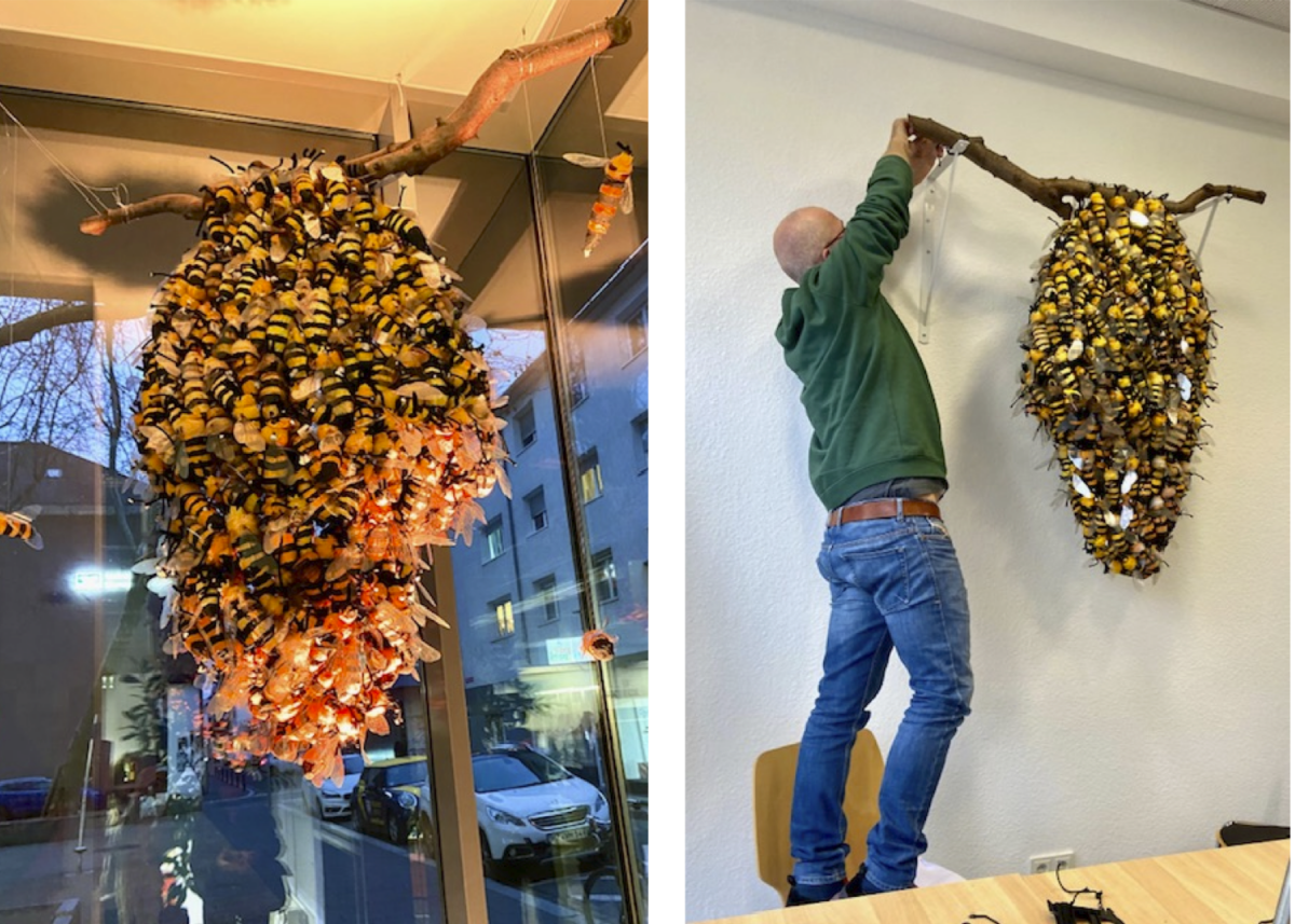 Bienenschwarm:Skulptur